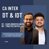 CA Inter DT & IDT | DT (Exam Oriented) & IDT (Practice Batch) By CA Amit Mahajan & CA Bhanwar Borana | For Jan 26 Exams